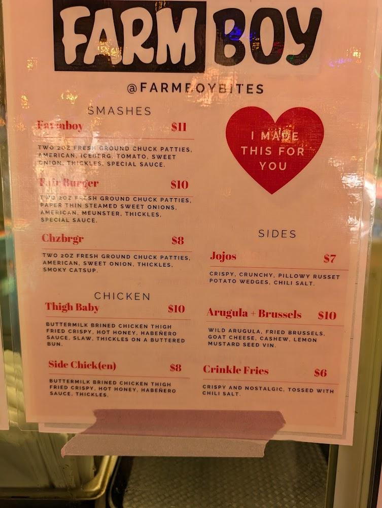 Farmboy Menu image 4